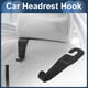 thumbnail image 2 of Ganchos de reposacabezas de asiento de automóvil Unique Bargains, accesorios para la mayoría de los automóviles, SUV, camiones, organizadores de respaldo, cuero sintético, metal, negro, 2 of 7