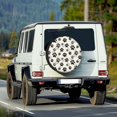 thumbnail image 2 of Yuyamidu Dog Paw Tire Cover Cute Wheel Spare Tire Covers Universal Fit for Jeep Trailer RV SUV Camper Vehicle, Easy to Install Wheel Protective Covers, 2 of 5
