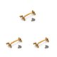 thumbnail image 3 of Vogacara RC Car Steering Linking Turning Seat Modification Parts Reemplazo del kit de accesorios Reemplazo para A949 A959 K929 Golden Type1 NO1 Vogacara CBP212213, 3 of 6