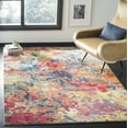thumbnail image 2 of SAFAVIEH Monaco Aline Abstract Colorful Area Rug, Blue/Orange, 4' x 5'7", 2 of 5