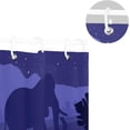 thumbnail image 5 of Shower Curtains Tropical with Elephant Curtain, Waterproof Fabric Decor Shower Curtains for Bathroom Set with 12 Hooks, 66” x 72”, 5 of 6