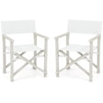 thumbnail image 1 of Gymax 2PCS Folding Director Chair w/ Acacia Wood Frame & Machine Washable Oxford Fabric, 1 of 8