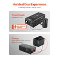 thumbnail image 3 of KFFKFF Pure Sine Wave Inverter Charger, 5000 Watt, DC 24V to AC 120V Power Inverter with LCD Display, Remote Control, Solar Inverter for Off-Grid Solar RV Boat Home, 3 of 9