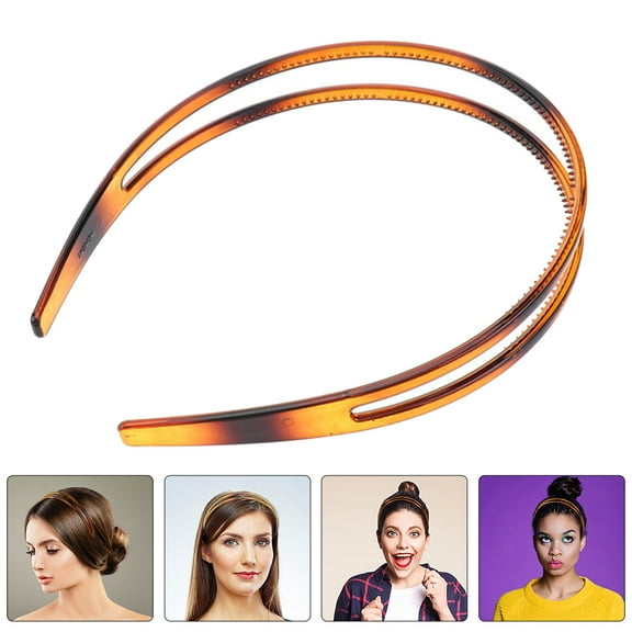 NIAIZEK Hairbands NonSlip Headbands with Teeth for Makeup Spa or Beach Parties 2pcs