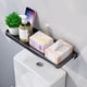 thumbnail image 4 of Bandeja de almacenamiento plegable para baño | Estante colgante sin perforaciones de 40 cm para lavabo y bañera | Organizador de pared de aleación de aluminio para artículos de tocador y cosméticos, 4 of 6