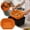 Orange, variant on Silicone Air Fryer Liner Reusable– 8 Inch Square Silicone Liner for Air Fryer Basket, Non-Stick Heat Resistant Silicone Air Fryer Pot Basket for Oven & Microwave