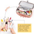 thumbnail image 2 of Large Capacity Pencil Pouch Handheld Student Zipper Pencil Case with Multiple Compartment Portable Cosmetic Bag Stationery Organizer for School Girls Boys, 2 of 9