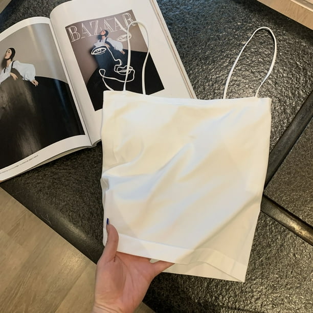 Chaleco de tirantes con parte superior de tubo con espalda hermosa para niña de primavera, posavasos fijo para mujer, ropa interior sin aro de acero, top de tubo con tirantes de 180 grados