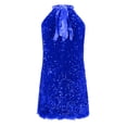 thumbnail image 7 of Levmjia Women Sequin Mini Dress Hanging Neck Sleeveless Solid Color Off Shoulder Casual Party Cocktail With Night Out Club Vacation Daily Wear, 7 of 7