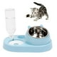 thumbnail image 4 of Comedero para mascotas Dispensador de agua automático y alimentador de alimentos Alimentador por gravedad para animales - Azul Salvador dispensador de agua para gatos, 4 of 8