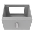 thumbnail image 2 of Alpine 24" Wood Floating Vanity Base with Drawers in Gray, 2 of 5