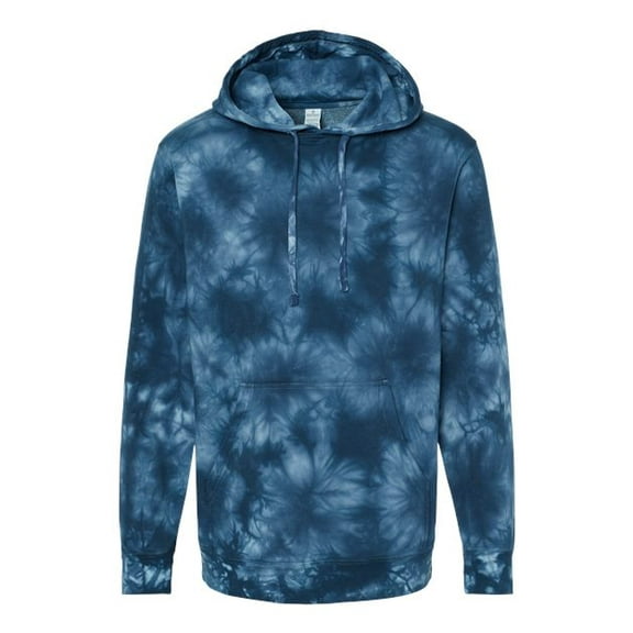 Independent Trading Co. Midweight Tie-Dyed Hooded Sweatshirt PRM4500TD Tie Dye Navy 3XL