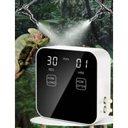 Automatic Reptile Mister System with Timer – Quiet Terrarium Misting System, Reptile Fogger Humidifier with Fine Water Mist Nozzles & Water Shortage Protection for Reptiles, Amphibians, Chameleons &