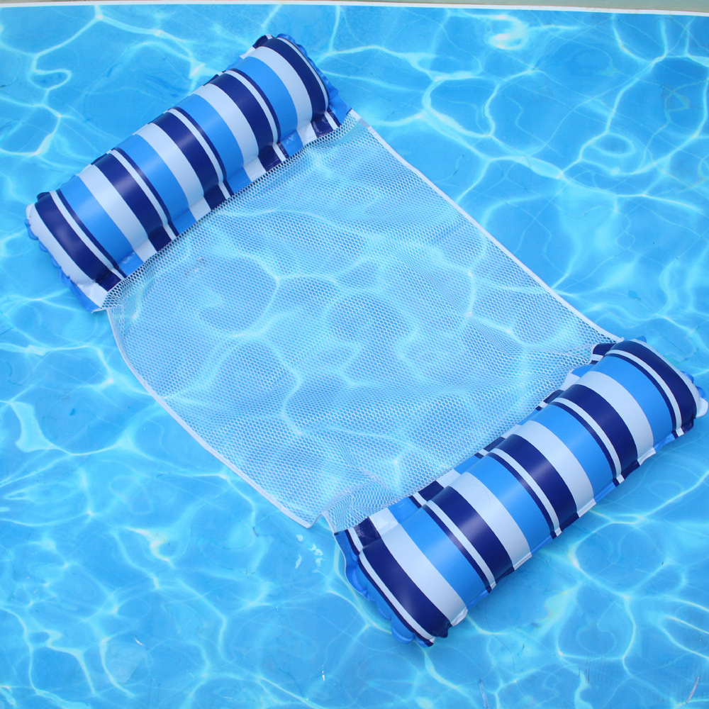 Air Mattress Pool, Pool Toy Water Hammock Pool Accessories, 4 IN 1 Air