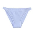 thumbnail image 1 of Plus Size Low Rise Underwear, Basic Solid Color Panties in Soft Stretch Cotton, Comfortable & Simple Briefs for Daily Wear Under Low-Rise Pants White L, 1 of 2