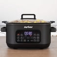 thumbnail image 2 of Heynemo 6.5QT Digital Multi Cooker, 12-in-1 Slow Cooker & Roaster with Timer, Temp Control, Delay Start, Nonstick Pot, Black, 2 of 10
