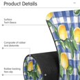 thumbnail image 4 of Yayeee Faucet Mat for Kitchen Sink 14.7" Diatomite Long Splash Guard Pad, Blue Plaid Lemon, 2 Pack, 4 of 7