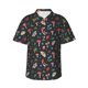thumbnail image 1 of Fotbe Forest Flora and Insects Camisa Hawaiana para Hombre Unisex – Camisa Casual de Verano con Botones de Manga Corta de Algodón y Lino,X-Large, 1 of 7