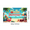 1A, variant on Inflatable Flamingo Summer Banner Beach Scene Vibrant Colors Palm Trees for Outdoor Party Vacation Decoration