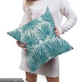thumbnail image 5 of Ambesonne Leaf Print Fabric by the Yard Upholstery, Palm Tree Leaves Aqua, 3 Yards, Petrol Blue Seafoam, 5 of 5