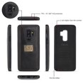 thumbnail image 5 of Galaxy S9 Plus Wallet Detachable Case, Dteck [wrist band][14 Card Slots] Zipper Purse Phone Case Multi-functional Folio Flip PU Leather Removable Magnetic Back Cover For Samsung Galaxy S9+,Black, 5 of 10