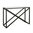 thumbnail image 1 of Henn&Hart 42" Blackened Bronze Metal/Glass Console Table, 1 of 9