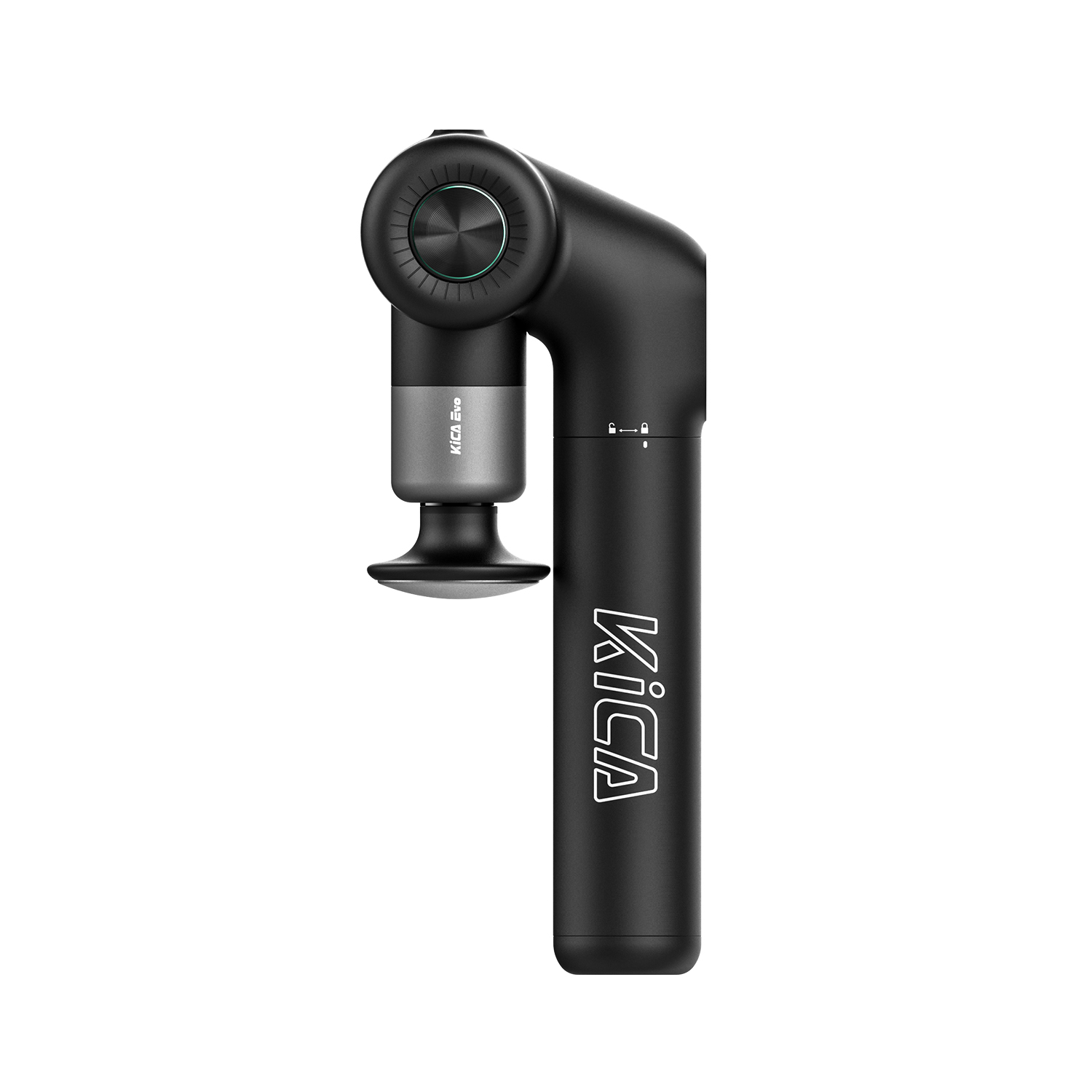 KiCA EVO Electric Deep Tissue Percussion Massager Massage Gun with 12 MM Amplitude 3200RPM for Muscle Sore Therapy, Back, Full-body Muscle, Foldable and Extendable,Heated head