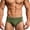 Army Green, variant on Guluxicc Men's Low Rise Swimming Trunks Briefs with Removable Pad Solid Swimwear Elastic Beach Shorts Boxers Underwear