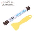 thumbnail image 3 of Uxcell Wood Filler Sticks Wood Furniture Scratch Repair Filler Sticks Furniture Touch Up Markers with Yellow Scraper for Wood Holes Wood Floor Table Door Cabinet, Purple-Sandalwood, 3 of 7