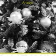 thumbnail image 4 of Esferas para árbol de navidad Artego grandes de 10 cm de diámetro paq 16 esferas Plata Silver Línea SKY 3 diversos acabados navideños Mate, brillantes, y cromadas para colgar Christmas balls ornaments, 4 of 6