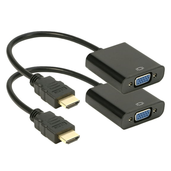 HDMI to VGA Adapter [1080p, 2Pack], iXever HDMI to VGA Video Adapter for Monitor, Projector, HDTV