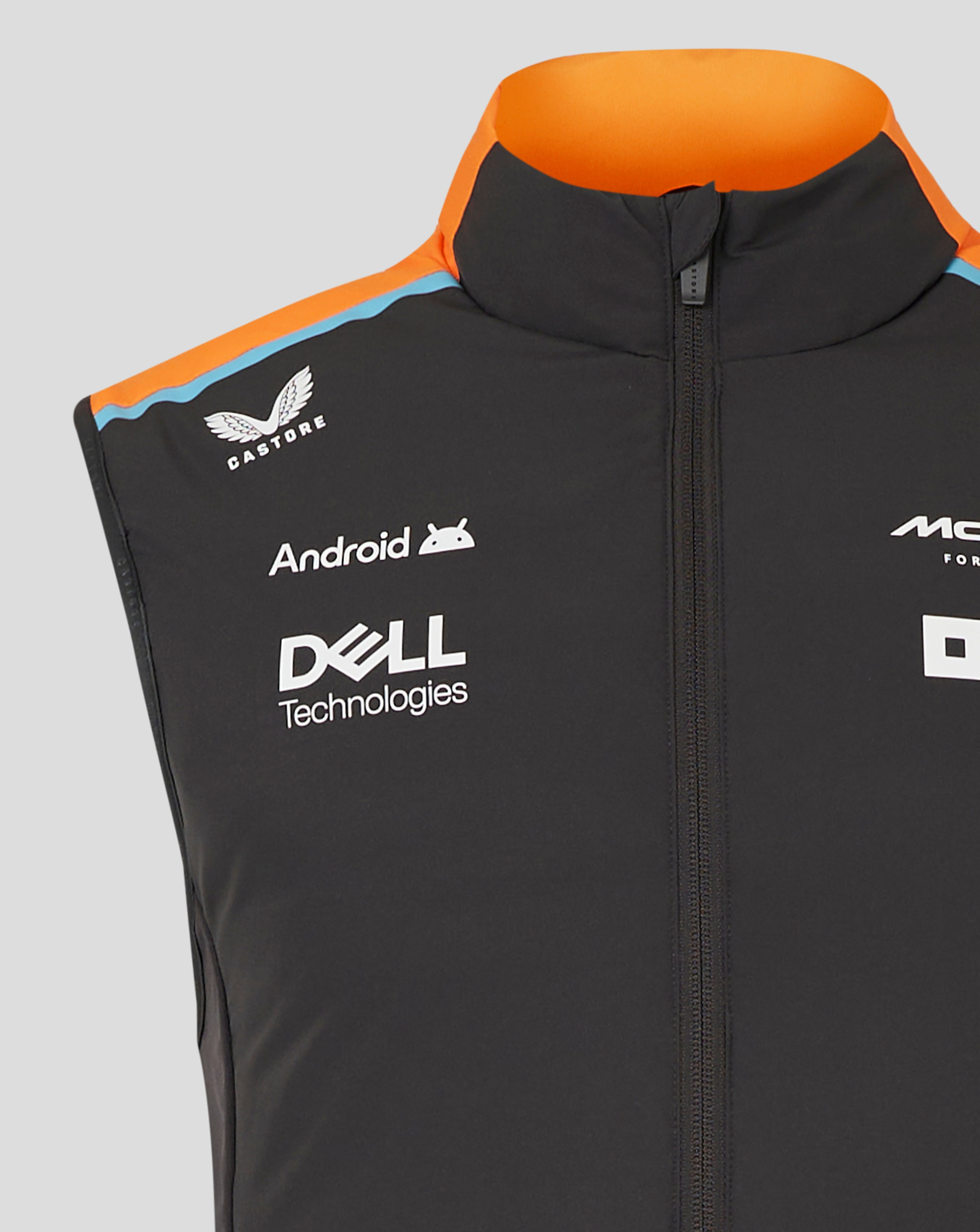 Unisex Castore Charcoal McLaren F1 Team 2024 Hybrid Full-Zip