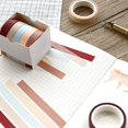 thumbnail image 3 of 5pcs Natural Color Washi Tape Set Washi Tape Stickers Scrapbook Stickers Kids Stickers for Journal Planners Card DIY Craft, 3 of 8