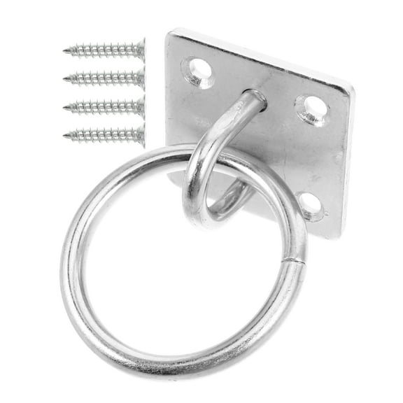 Cross Tie Ring for Horse Block Tie Ring for Horse Stall Stable with Screws Wall Mount Horse Tie Ring Hitching Ring Hook