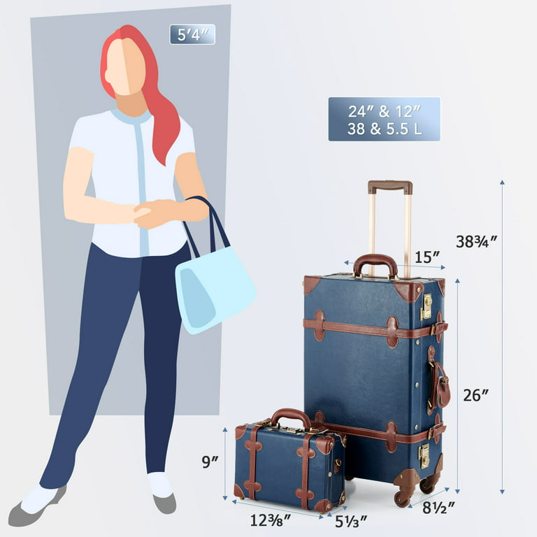 carry on luggage size chart