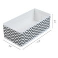 thumbnail image 4 of REGALWOVEN 1 Pack Fabric Storage Bins, Collapsible Closet Organizers for Shelves, Perfect for Storing Clothes Books Wavy Pattern Gray 11*5.5*3.9, 4 of 6