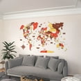 thumbnail image 4 of ColorfullWorlds 3D Wooden World Map Wall Art Large Wood Wall Decor Travel Map for Home & Office with Push Pins (Terracota, Medium), 4 of 4
