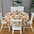thumbnail image 2 of Happy Thanksgiving Day Round Tablecloth 60" X 60",Wrinkle Wipeable Table Cloth for Kitchen Dining Room Picnic Patio Party, 2 of 6