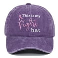 thumbnail image 3 of This is my Fight hat Embroidery baseball cap Unisex, 3 of 9