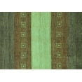 thumbnail image 1 of Ahgly Company Indoor Rectangle Abstract Turquoise Blue Modern Area Rugs, 3' x 5', 1 of 4