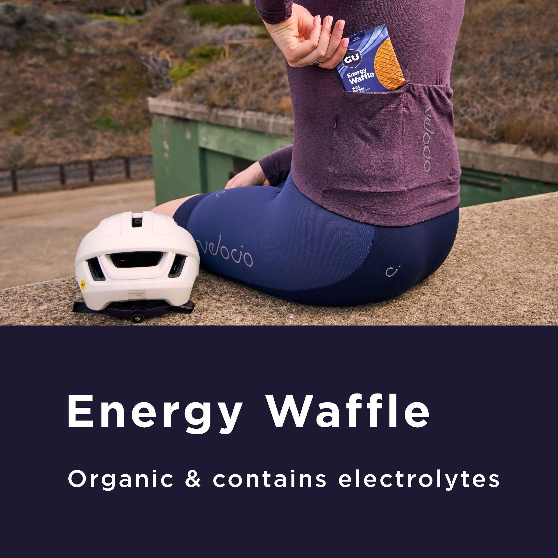 GU Energy Waffles, Coffee Caramel, 16ct Box, On-the-Go Energy for Any Workout