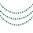 thumbnail image 2 of Weven Guirnalda De Papel Verde Y Negro Con Lunares Circulares Para Fiestas, Telón De Fondo, Decoraciones Colgantes De 2 Pulgadas De Diámetro, 3 Piezas De 30 Pies En Total, 2 of 2