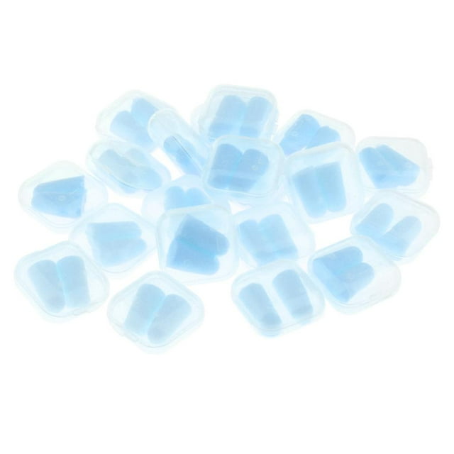 Tapones Auditivos Yinane para dormir 20 pares esponja azul