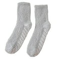 thumbnail image 1 of Calcetines reutilizables Sonducket de poliéster para mujer elegantes informales transpirables térmicos antideslizantes gris claro, 1 of 6