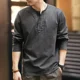thumbnail image 2 of Camiseta ajustada de cuello redondo unicolor ajustada para hombre, sudaderas lisas, ropa de calle, venta original, jerseys para hombre 2024, 2 of 4