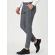 thumbnail image 2 of Vestidocuadros pahombre Pantalones de negocioscuadros ajustados con bolsillos Gris Oscuro M, 2 of 6