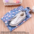 thumbnail image 3 of Cateissary Bolsa de zapatos de viaje portátil Bolsa con cremallera Organizador de almacenamiento Bolsas impermeables Multicolor Almacenamiento y organización del hogar flores azul real, 3 of 6