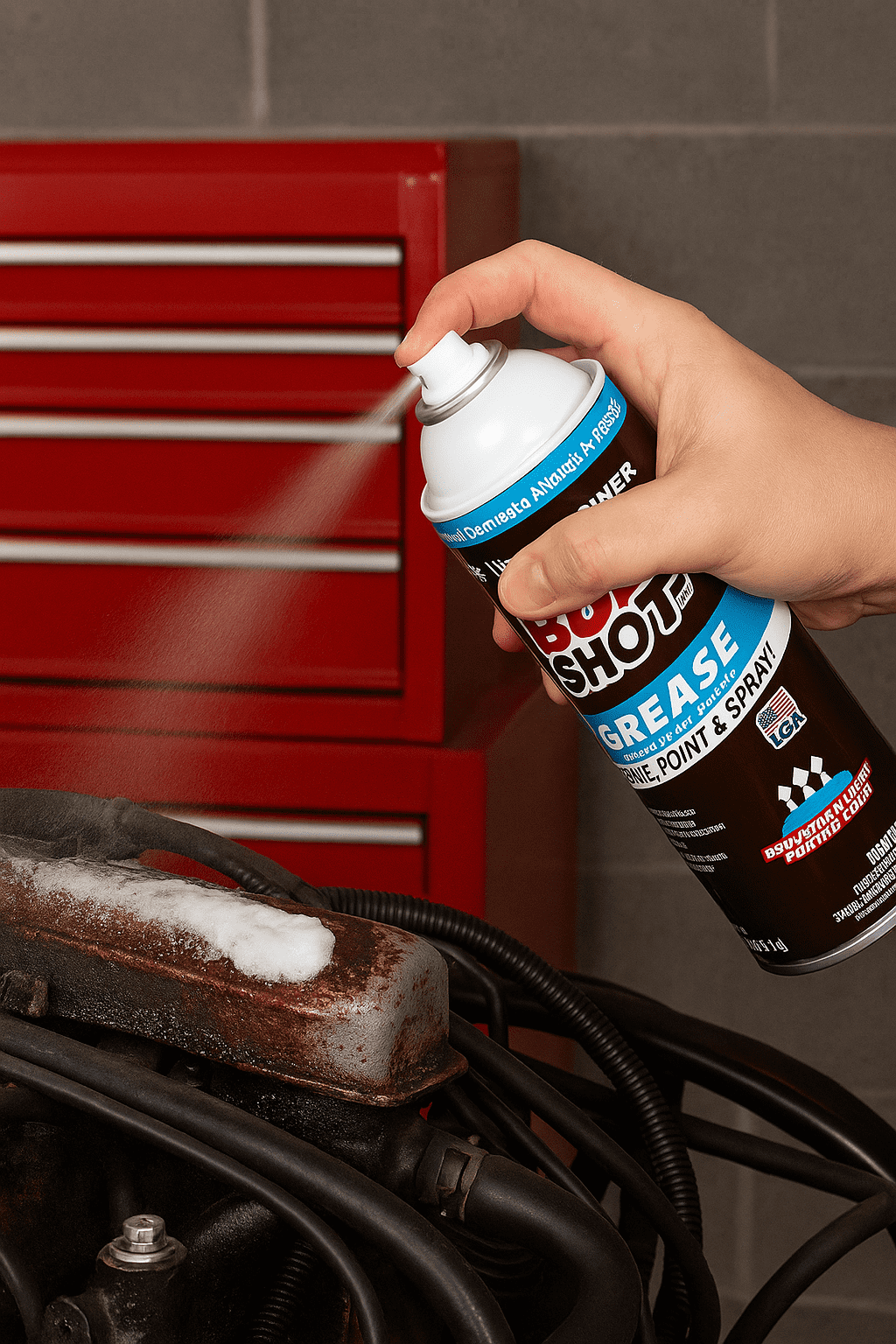 Bullshot Grease Remover, Foaming Degreaser & Grime Remover, Heavy-Duty, Residue-Free, Shake, Point & Spray