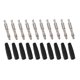 thumbnail image 4 of Paquete de 10 conectores banana de 4 mm para soldar, conector banana 22.040, adaptador de conector macho para bricolaje, cables de prueba para multímetro, altavoz, color negro, 4 of 12