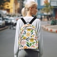 thumbnail image 7 of FORMRS Mini Backpack Purse for Women Travel Daypack Casual Shoulder Bag, Retro Yellow Floral, 7 of 7